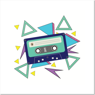 Cassette Tape 90s Nineties Shirt Posters and Art